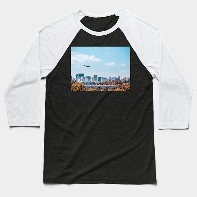 Retro San Diego City Photo V2 Baseball T-Shirt by Family journey with God